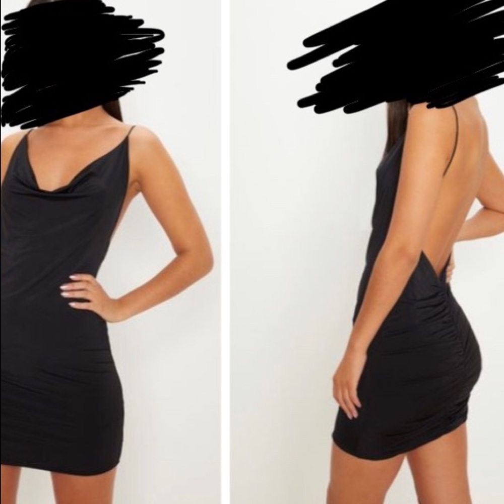Black bodycon dress